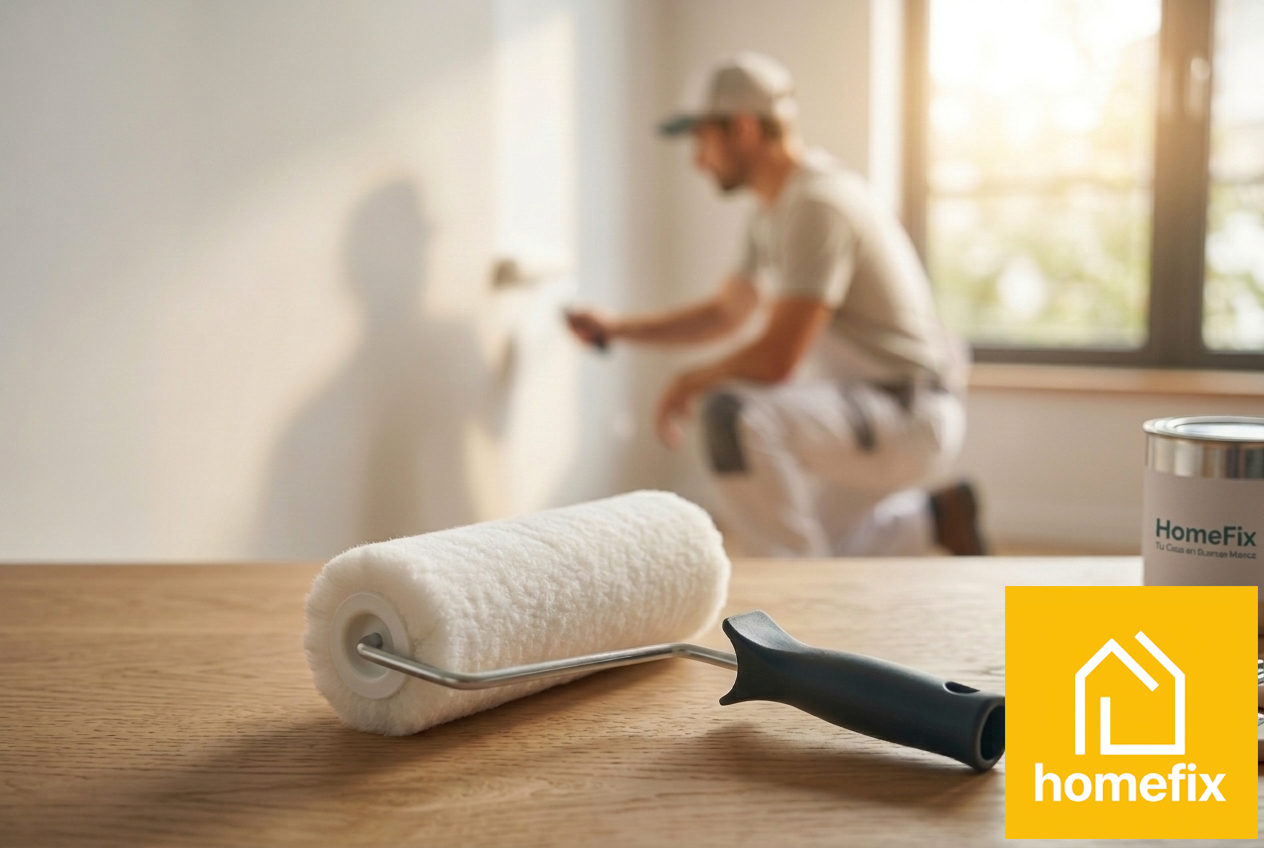 Técnico homefix trabajando